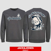 1058 "Endlich" Abschluss Sweatshirt by Jack&Jones beidseitig bedruckt
